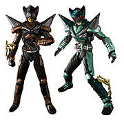 Kamen Rider Kabuto Punch Hopper and Kick Hopper SIC Die-Cast Action Figure 2-Pack